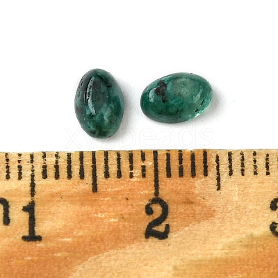 Synthetic Green Spot Jasper Cabochons G-A094-01A-34-1