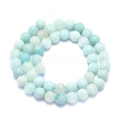 Natural Amazonite Beads Strands G-K310-A02-8mm-1