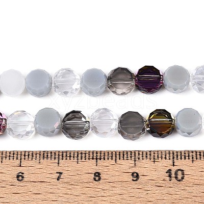 Electroplate Glass Beads Strands EGLA-N022-03A-A01-1