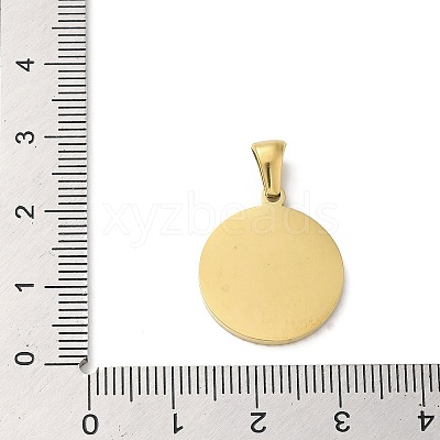 Ion Plating(IP) 304 Stainless Steel Pendants STAS-I204-W-G-1