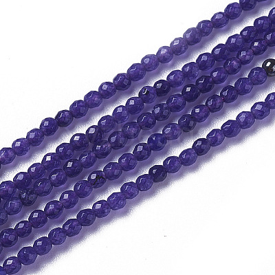Natural White Jade Beads Strands G-F596-46-3mm-1