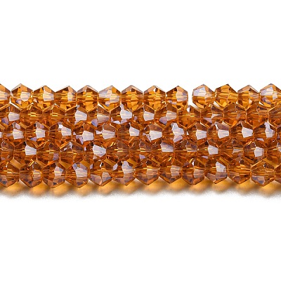 Transparent Electroplate Glass Beads Strands EGLA-A039-T2mm-A28-1