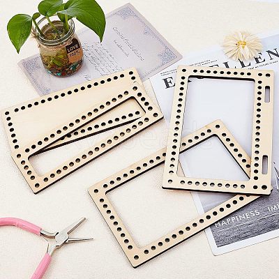 Poplar Wooden Basket Bottoms DIY-WH0184-19-1