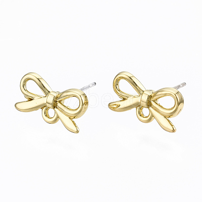 Alloy Stud Earring Findings PALLOY-T064-78LG-RS-1