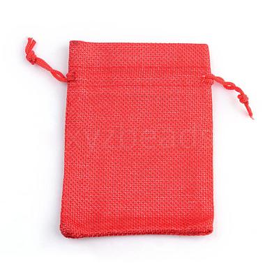 Burlap Packing Pouches Drawstring Bags ABAG-Q050-7x9-18-1