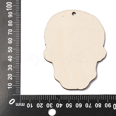 Halloween Printed Wooden Big Pendants LS-WOOD-I016-01G-1