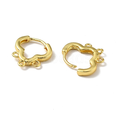 Brass Hoop Earring Findings EJEW-A070-15G-1