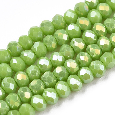 Electroplate Glass Beads Strands LS-EGLA-A034-P3mm-B24-1