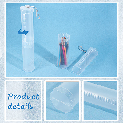 2Pcs Extendable Plastic Paint Brush Case AJEW-GF0013-23-1