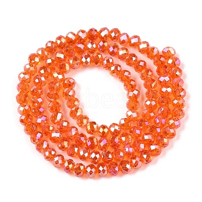 Electroplate Glass Beads Strands EGLA-A044-T3mm-B25-1