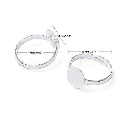 Brass Pad Ring Base Findings EC022-S-1