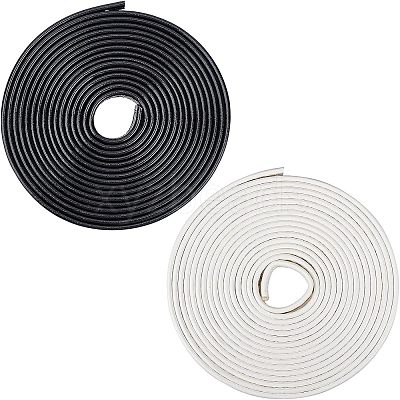 2 Rolls 2 Colors PU Leather Cord DIY-CA0001-88-1