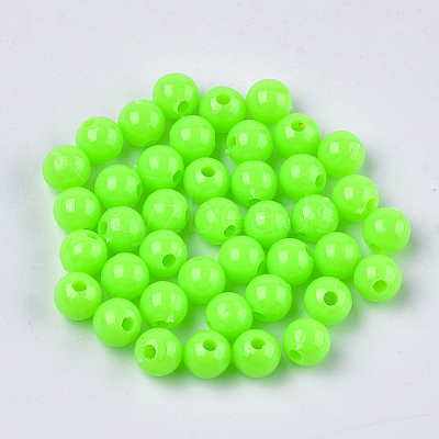Opaque Plastic Beads KY-T005-6mm-609-1