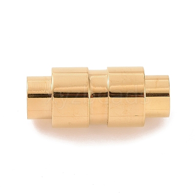 Ion Plating(IP) 304 Stainless Steel Magnetic Clasps with Glue-in Ends STAS-H048-2G-1