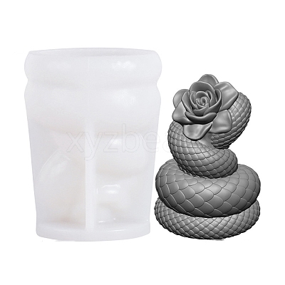 Rose & Snake Silicone Molds Candle Molds LS-SIL-B070-04-1