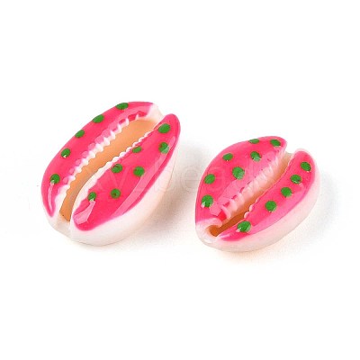 Natural Cowrie Shell Beads SSHEL-N034-35-06-1