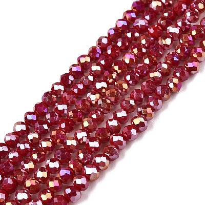 Electroplate Glass Beads Strands LS-EGLA-A044-P2mm-B02-1