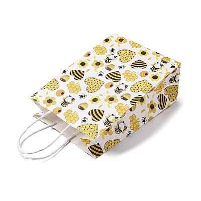 Bees Theme Rectangle Paper Bags CARB-F012-02D-1