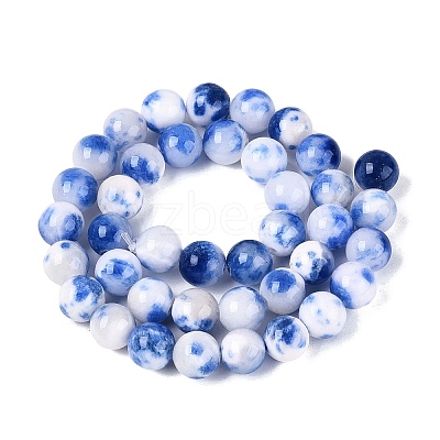 Natural Dyed Persian Jade Beads Strands G-Q609-10mm-01-1