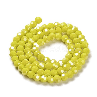 Electroplate Opaque Glass Beads Strands LS-EGLA-A035-P4mm-A04-1