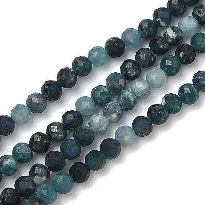 Natural Blue Tourmaline Beads Strands G-B168-A06-3mm-1