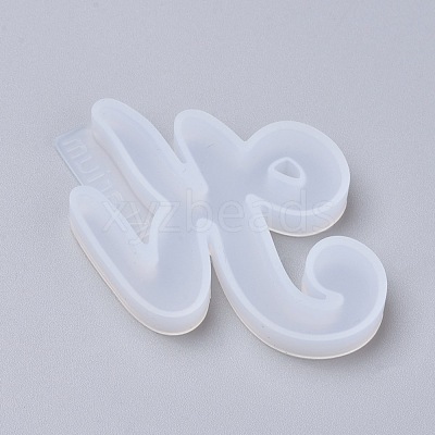 Letter DIY Silicone Molds X-DIY-I034-08K-1