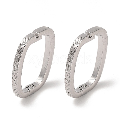 Brass Twister Clasps KK-L208-78P-1