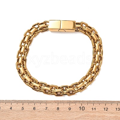 304 Stainless Steel Link Chain Bracelets BJEW-F529-14G-1