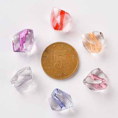 Transparent Acrylic Beads TACR-S154-04A-1