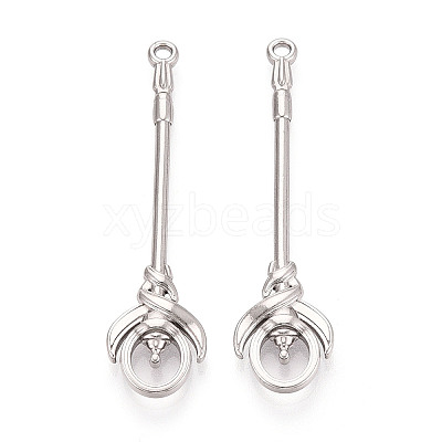 304 Stainless Steel Pendants STAS-N114-64P-1
