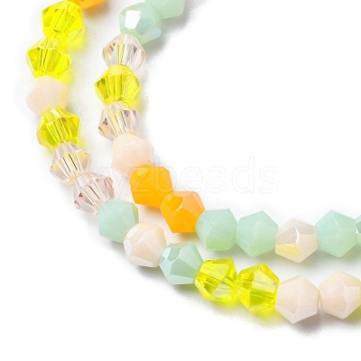Electroplate Glass Beads Strands EGLA-D018-02D-1