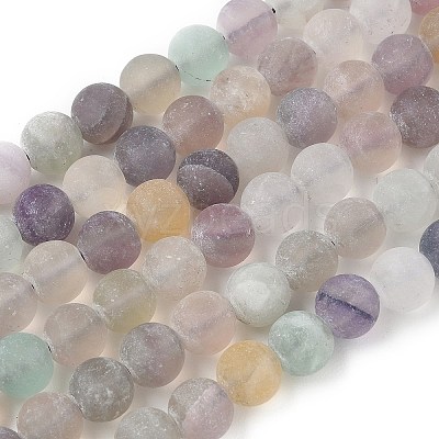 Natural Fluorite Beads Strands G-K292-01-1