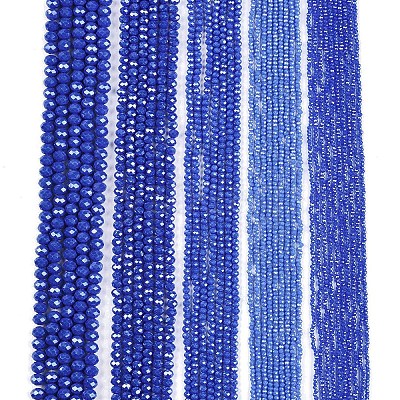 Electroplate Glass Beads Strands EGLA-A044-P8mm-A32-1