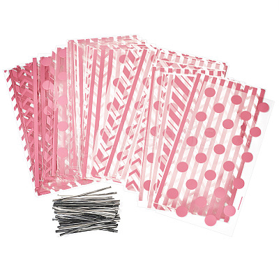 4 Styles OPP Cellophane Candy Storage Bags Sets ABAG-TAC0013-20A-04-1