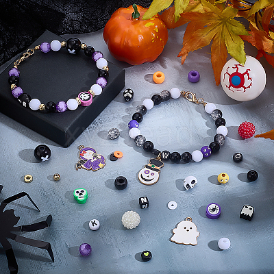 Halloween Theme DIY Bracelets Making Kits DIY-WH0750-047-1