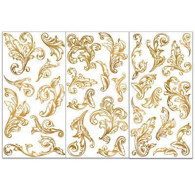 3 Sheets 3 Styles PVC Waterproof Decorative Stickers DIY-WH0404-357-1
