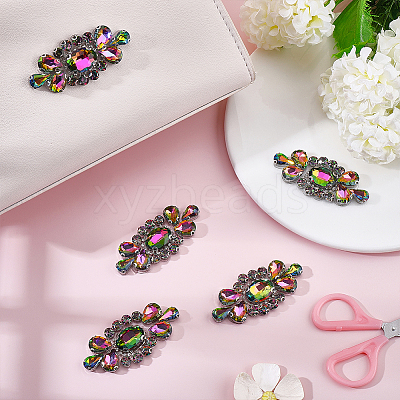 6Pcs Glass Rhinestone DIY-WR0001-11A-1