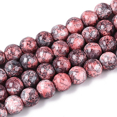 Baking Paint Glass Beads Strands DGLA-N016-8mm-04-1