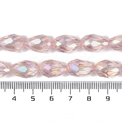 Transparent Electroplate Glass Beads Strands LS-EGLA-N013-T6mm-B18-1