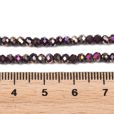 Electroplate Glass Beads Stradns EGLA-H114-02B-04-1