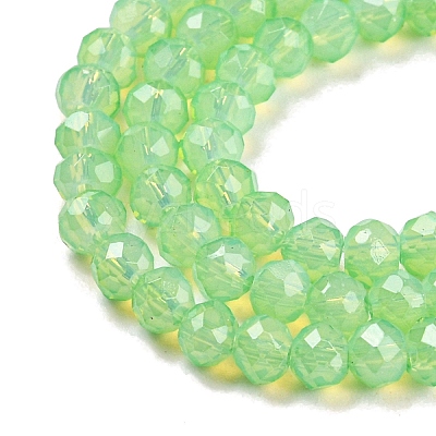 Baking Paint Transparent Glass Beads Strands DGLA-A034-J3mm-B09-1