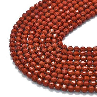 Natural Red Jasper Beads Strands G-A260-A46-01-1