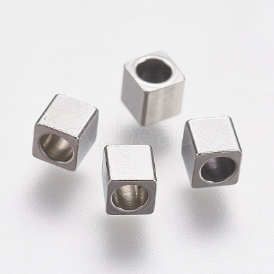 Tarnish Resistant 304 Stainless Steel Beads STAS-K171-40P-3x3mm-1
