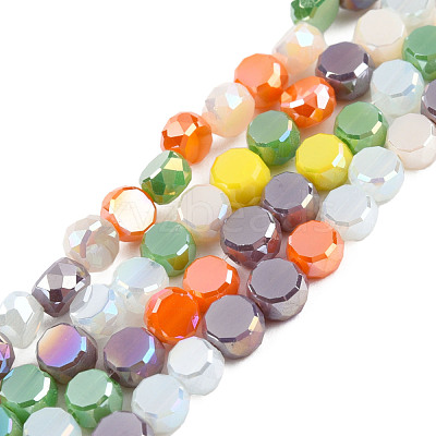 Electroplate Glass Beads Strands EGLA-N002-40A-03-1