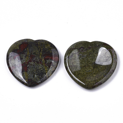 Natural Dragon Blood Thumb Worry Stone G-N0325-01R-1