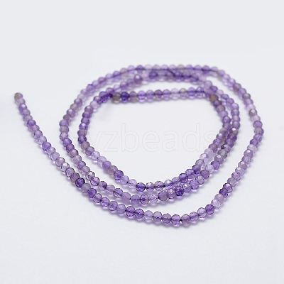 Natural Amethyst Bead Strands X-G-G663-17-2mm-1