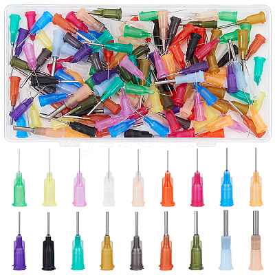 144Pcs 18 Styles PP Plastic Needles FIND-BC0014-20-1