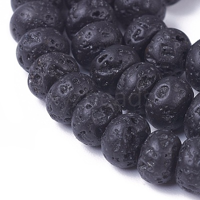 Natural Lava Rock Beads Strands G-E541-05A-1