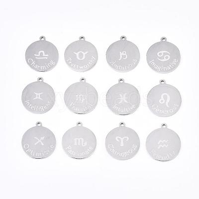 Non-Tarnish 201 Stainless Steel Pendants STAS-R106-1