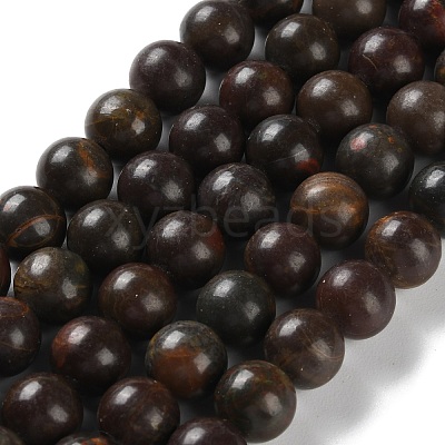 Natural Polychrome Jasper/Picasso Stone/Picasso Jasper Beads Strands G-C160-01-8mm-1